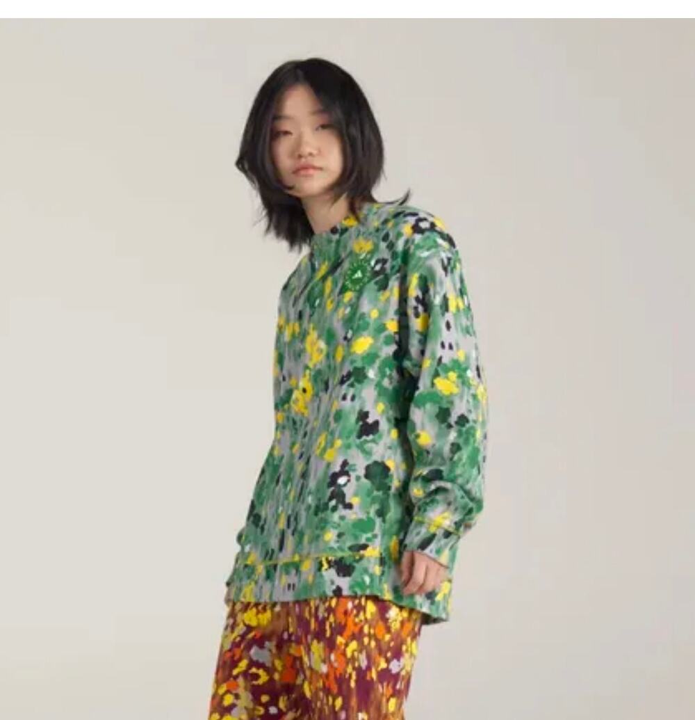 Adidas x Stella McCartney Green Floral Print sweatshirt size 2x